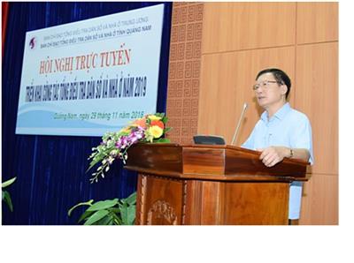 Quảng Nam: Tổ chức Hội nghị trực tuyến triển khai công tác Tổng điều tra dân số và nhà ở năm 2019